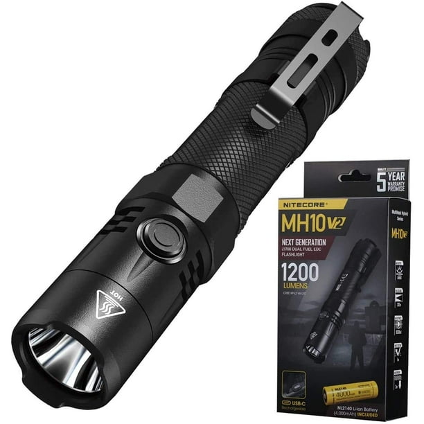 NITECORE MH10 USB Rechargeable Xm-l2 U2 LED Flashlight for sale online NITECORE MH10 USB Rechargeable Xm-l2 U2 LED Flashlight for sale online